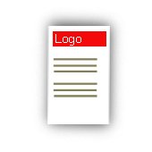 Premium Visitenkarte, Hochformat einseitig - mit Logo