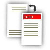 Premium Visitenkarte, Hochformat doppelseitig - mit Logo
